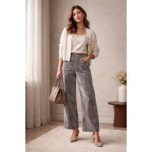 Pilcro Kenna Mid-Rise Heritage Barrel Jeans Velvet Edition New